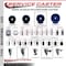 Service Caster 4'' Solid Poly Swivel 1-3/4'' Expanding Stem Caster with Brake SCC-EX20S414-SPUS-PLB-134 - alternate 2